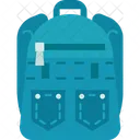 Backpack Jeans Bag Icon