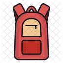 Bag Backpack Girl Icon