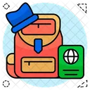 Backpack Baggage Rucksack Icon