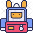 Backpack School Bag Icon