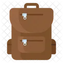 School Bag Backpack College Bag Icon