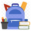 Backpack School Bag Shoulder Bag Icon
