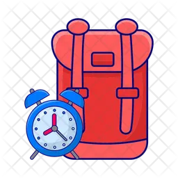 Backpack with alarm  Icon