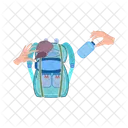 Backpack Bag Back To School Icon