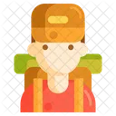 Backpacker Nountaineering Mountclimbing Icon