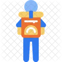 Backpacker Tourist Traveler Icon