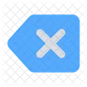Backspace Close Tag Icon