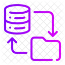 Backup Dei Dati Archiviazione Dei Dati Hosting Icon