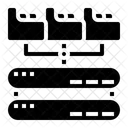 Backup De Arquivos Big Data On Line Icon