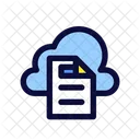 Documento Backup Nuvem Icono