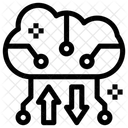 Backup Em Nuvem Computacao Em Nuvem Armazenamento Em Nuvem Ícone