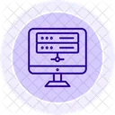 Backup System Line Icon Icon