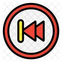 Backward Music Player Video Player Icon