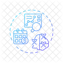 Economic Prediction Market Economy Data Analysis Icono