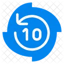 Backward Seconds Icon