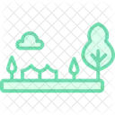 Backyard Garden Scene Backyard Garden Icon