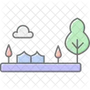 Backyard Garden Scene Backyard Garden Icon