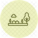 Backyard Garden Scene Backyard Garden Icon