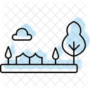 Backyard Garden Scene Backyard Garden Icon