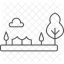 Backyard Garden Scene Backyard Garden Icon