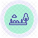 Backyard Garden Scene Backyard Garden Icon