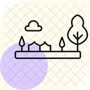 Backyard Garden Scene Backyard Garden Icon