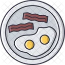 Bacon Fried Egg Icon