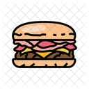 Bacon Cheeseburger Food Icon