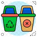 Poubelles De Recyclage Poubelles A Dechets Poubelles Icône