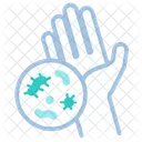 Bacteria Dirty Hand Bacteria In Hand Icon