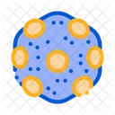 Laboratory Microscopic Bacterium Icon
