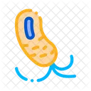 Microscopic Bacterium Tails Icon