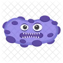 Microorganism Scary Bacteria Scary Virus Icon