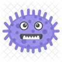 Microorganism Scary Bacteria Scary Virus Icon