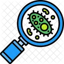 Bacteria Germ Glass Icon