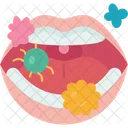 Bacteria Mouth Unhygienic Icon