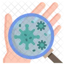 Bacteria Hand Search Bacteria Scan Icon