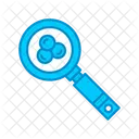 Bacteria Research Magnifying Glass Bacteria Icon