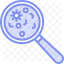 Bacteria Search Magnifier Icon