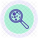 Bacteria Search Magnifier Icon