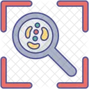 Bacteria Tracking Germs Detection Microbe Tracking Icon