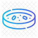 Tri Plato Bacterias Microorganismos Icono