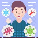 Bacteriophobia Fear Of Bacteria Icon
