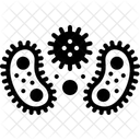 Bacterium Prokaryote Bacteria Microscopic Living Organisms Disease Parasitic Infection Virus Germs Icon