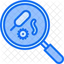 Magnifier Bacterium Microorganism Icon