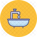 Bad Badezimmer Badewanne Symbol