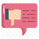 Artboard Bad Comment Dislike アイコン