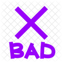 Bad Emoji Text Icon