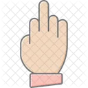 Bad Signal Hand Lineal Color Icon Icon