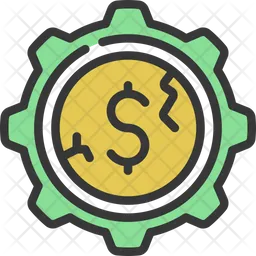 Bad Money Icon - Download in Colored Outline Style